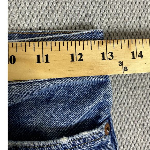 Vtg Polo Ralph Lauren Jeans Youth 10 26X26 Blue Distressed Slim Straight 381 - Picture 10 of 13